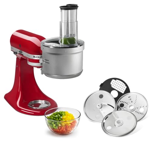 KitchenAid Food Processor Attachment with Commercial Dicing Disc Kit - KSM2FPA (Variation: Food Processor with Dicing Kit)