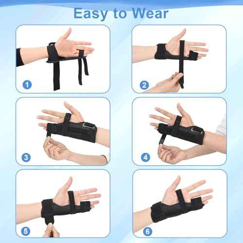 Pinky Finger Splint, 4th or 5th Ring Fingers Splint for Boxer¡¯s Fracture, Arthritis, Tendonitis, Metacarpal Support Hand Brace Fits Left or Right Hand, M