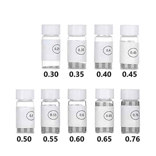 Tin Solder Ball BGA Reballing Soldering Heat Universal Stencil Balls Reball Ball BGA Ball for GPU CPU IC Chip PCB(9 Bottles 0.3mm-0.76mm)