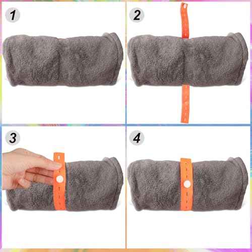 60Pcs Roll-up Clothes Storage Elastic Band, Adjustable Clothing Storage Binding Strap with Button and Buttonholes for Travel Luggage, Drawer, Closet, Mixed