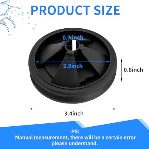 2 Pack 3-3/8" Garbage Disposal Splash Guard EPDM Rubber Replacement for InSinkErator Evolution