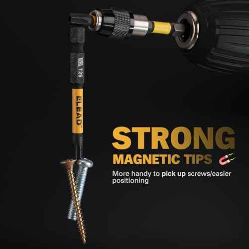 Tamper Proof Torx Bit Set: 25 Pieces T5-T40 Torx Security Bits Set | Torque Star Bits with 2.5" Magnetic Extension Bit Holder and Storage Box | S2 Steel