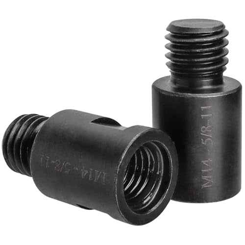 2Pcs M14 to 5/8"-11 Angle Grinder Arbor Adapter, M14 Female to 5/8"-11 Male Thread Adapter Converter for Connection Accessories