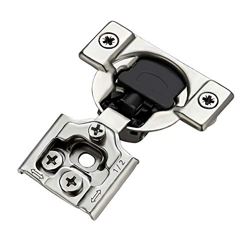 Ravinte 1/2 Inch Overlay Soft Close Kitchen Cabinet Hinges, Pack of 60