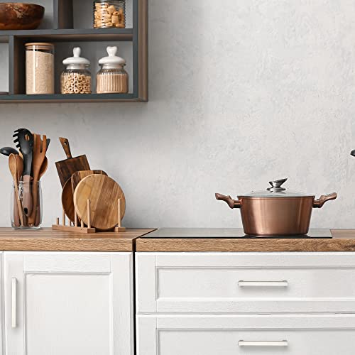 Ravinte Brushed Nickel Square Cabinet Handles 5-1/2 Inch, 10 Pack - 5 Inch Center to Center