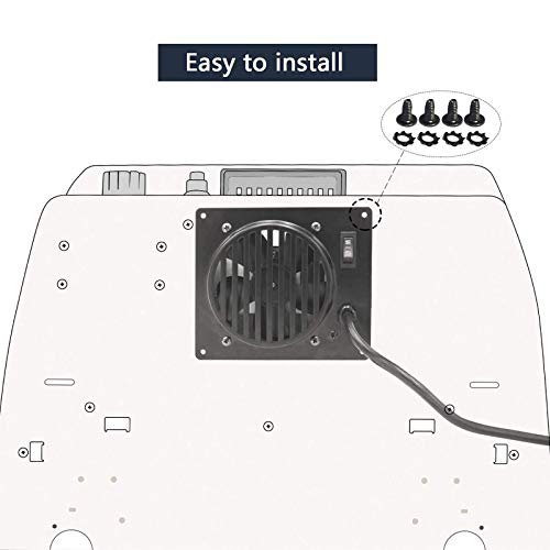 Criditpid WHF100 Vent-Free Heater Fan Blower for Dyna-Glo/Mr. Heater 30,000 BTU (Black) – Replacement WHF100