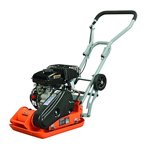 YARDMAX 1850 lb Plate Compactor with Pad Bundle for Residential Paving
