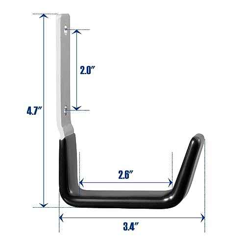 Heavy Duty Steel Garage Hooks,Garage Storage Utility Hooks,Anti-Slip Hanger, Tool Organizer,Steel Wall Mount Organizer, Garden Hose Hanger (Small-2PC)
