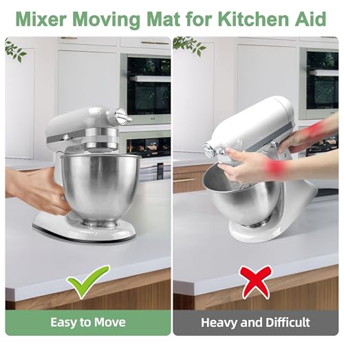 Mixer Slider Mat for KitchenAid 4.5-5 Qt Tilt-Head (White) - SIUDANGKA