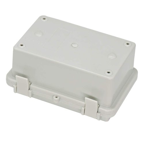 Zulkit IP65 Waterproof ABS Plastic Electrical Box - Hinged Shell, 2 Cable Glands, 5.9 x 3.9 x 2.8 inch