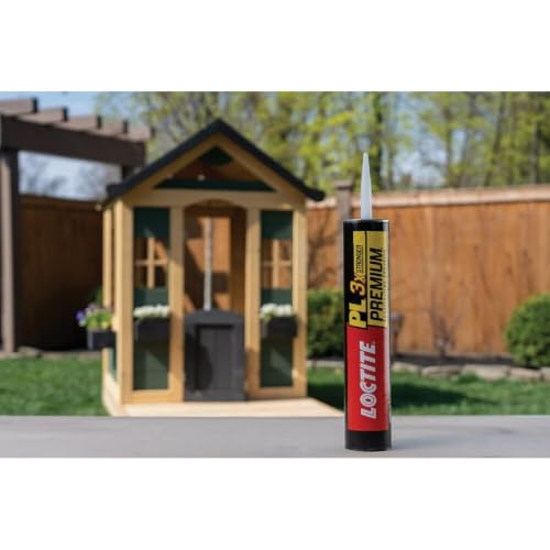 Loctite PL Premium Polyurethane Construction Adhesive 4 fl oz - Versatile Indoor & Outdoor Glue
