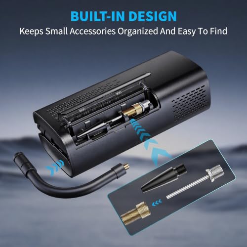 OlarHike Portable Tire Inflator & Air Compressor with USB Power Bank