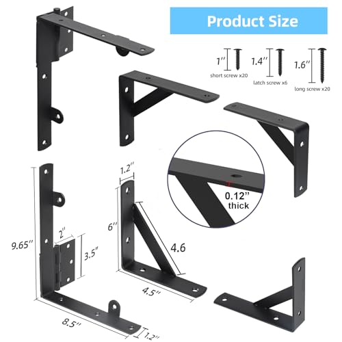 WEKIS Double Door Anti Sag Gate Kit Heavy Duty Fence Hardware with Self-Locking Latch