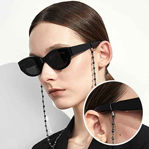 NSBELL 300PCS Eyeglasses Chain Ends Anti Slip Silicone Spring Rubber Connector Holder Retainer for Eyeglass Sunglasses Necklace Chain Eyeglass Chain Loop Holder Silicone Eyeglass Connector