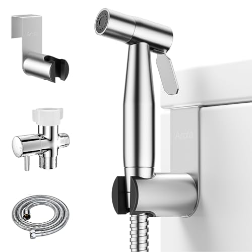 Arofa Handheld Bidet Sprayer for Toilet - Brushed Nickel, 1 Pack
