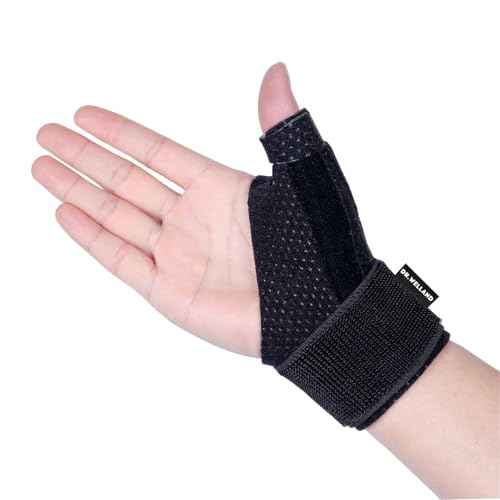Reversible Thumb & Wrist Stabilizer splint for BlackBerry Thumb, Trigger Finger, Pain Relief, Arthritis, Tendonitis, Sprained and Carpal Tunnel Supporting, Lightweight and Breathable S/M