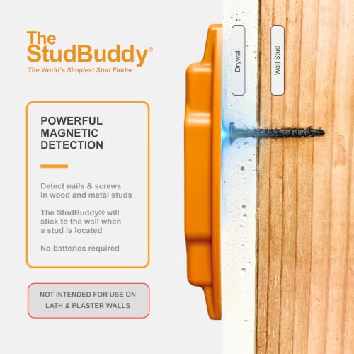 The StudBuddy Magnetic Stud Finder 1 Pack - Easy, Battery-Free Wall Locator Made in USA
