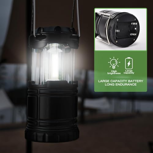 KPKJOO Collapsible LED Camping Lantern - Battery Operated Emergency & Outdoor Light
