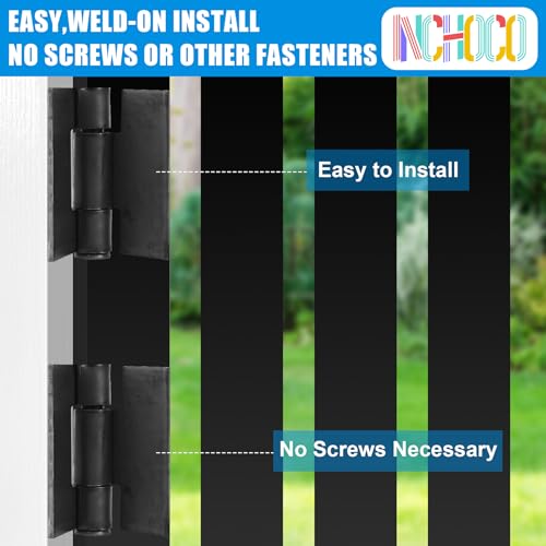 Inchoco Heavy Duty Weld On Butterfly Hinges 4.4 x 4 inches - Variation 4, 4 pcs