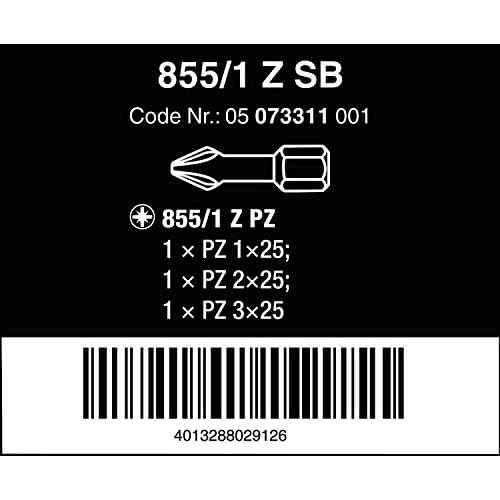 855/1 Z PZ 1-3 SET SB BITS ASSORTMENT (3 pcs)