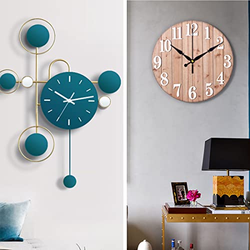 EMOON 15-Piece Silent Sweep Clock Mechanism Replacement Kit with 16 Hands - Mix Thread 3/8", 1/2", 5/8" for DIY & Repair
