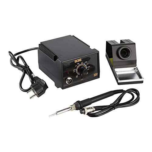 Soldering Station, 110V 60W 936 Power Iron Frequency Change Desolder Electric Welding Station Hot Air Rework Station Welder Tool for Circuit Board Soldering Laptop Repairing