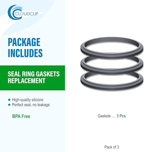 Nutribullet Gasket Replacement Rings 3-Pack - Dual-Lip Seals for 600/900/1200 Blenders