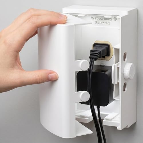 Wappa Baby Outlet Cover Box Baby Proofing 1-Pack White - Toddler Safety