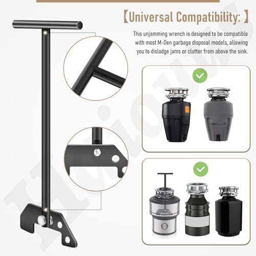 Universal Garbage Disposal Unjamming Wrench for Moen InSinkErator Waste King