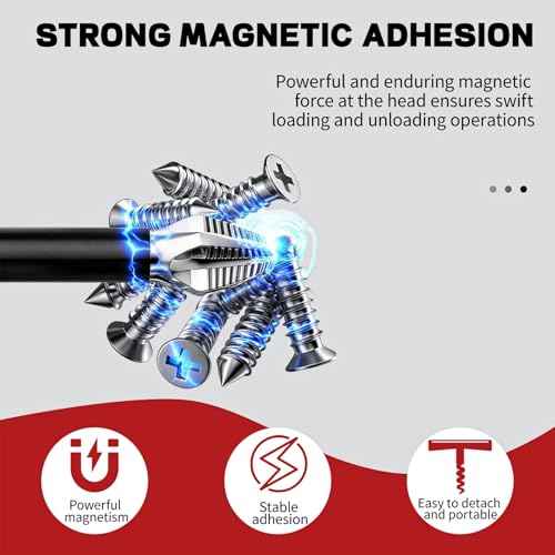 High Magnetic Screwdriver Drill Bit Set, Anti-Slip Magnetic Electric Screwdriver Set, Impact Resistant Non Slip Bit, 25 50 65 70 75 90 100 120 150mm (9Pcs)