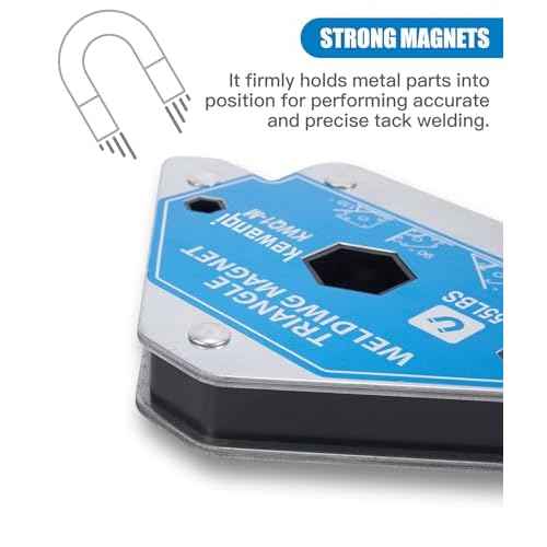 110 LB Welding Magnets Clamp Sets-4 Pieces of Magnetic Welding Holder 110 LBS Holding Power Welder Tools and Accessories