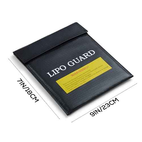 Lipo Safe Bag, Fireproof Explosion-Proof Lipo Battery Bag for Safe Charging and Storage, 2 Packs(black)