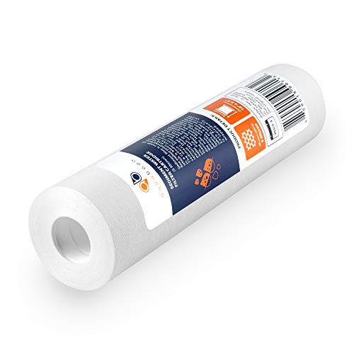 Aquaboon 6 Pack 5 Micron Sediment Water Filter Replacement 10x2.5 - Easy Install