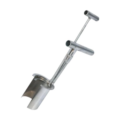 IEUDNS Bulb Planter Tool Accessories Time Saving with Handle Silver Stainless Steel Garden Tools for Garden Digging Transplanting