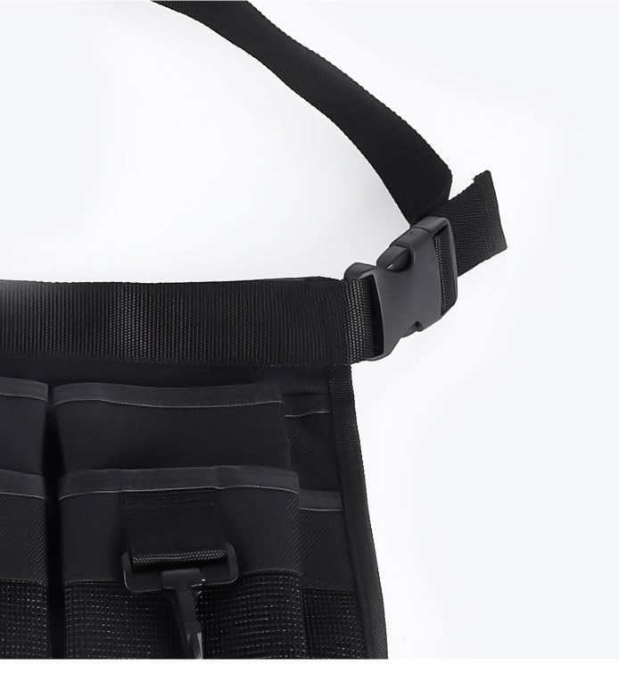 Gardening Tool Waist Bag Belt, Adjustable Garden Canvas Waist Bag with 7 Pockets of Different Sizes and Depth for Holding Gardening Tools and Home Decoration Tools