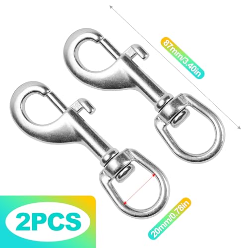 KornaDoz Heavy Duty 3.5 Inch Swivel Snap Hooks for Dog Leashes & Pet Collars