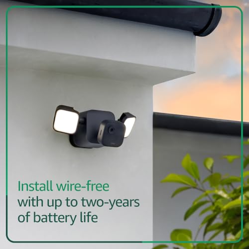 Blink Outdoor 4 Floodlight Security Camera Black - Wireless, 700 Lumens, 2-Year Battery
