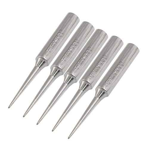FEITA 900M-T Soldering Tips 0.8mm Point Solder Iron Replacement Tip Accessories Kit for Electronics 936 Soldering Station Tools (LI 5Pcs)