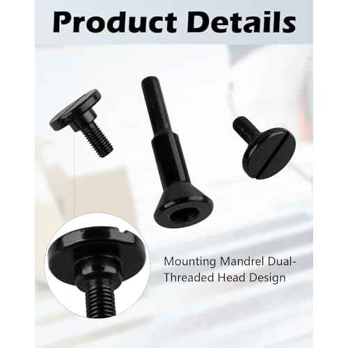 Cut Off Wheel Mounting Mandrel Holder 3/8" & 1/4" Arbor Hole, 4 Pack Cut-Off Wheel for Die Grinder Accessories Drill Bits Tool