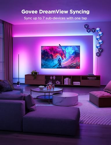 Govee 11.8ft TV Backlight LED Strip for 55-65 Inch Screens, Sync with Content