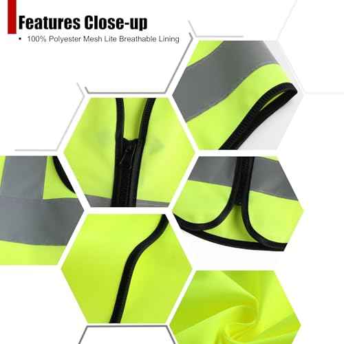 Kids Safety Vest - Hi Vis Reflective Vest for Kids - Running, Cycling