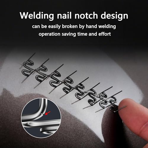 Aorplim 1000 Pcs Hot Welding Staples for Car Bumper & Plastic Repair, 0.6/0.8mm