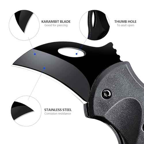 Pocket Knife, EDC knife for Men & Women - 1.34 Inch blade, Mini Folding Cool Gadgets for Everyday Carry Folding Knife,self defense keychain .Stocking Stuffers Gifts for Him Men Husband