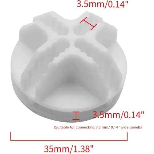 30Pcs Wire Cube Connectors Plastic Grid Cube Organizer Connector for Modular Closet Storage Organizer & Wire Shelving (White)