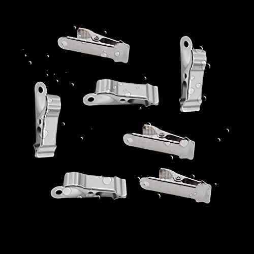 30 Pieces of Metal Mini Clip Spring Clip Crocodile Clip Tiny Clip Strong Suitable for Wire, Paper, Crafts, DIY Decoration Mini Clip Silvery