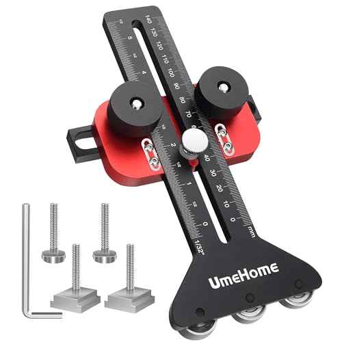 Thin Rip Jig Table Saw Jig Guide, Repetitive Narrow Strip Cuts 3 Pulleys Woodworking Tools, Fits for 3/8"x3/4" U Slot & 1/4"x3/8" T Slot, for Table Saw Band Saw Router Table