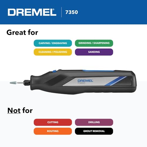 Dremel 7350-5 Cordless Rotary Tool Kit with USB-C Rechargeable Battery - Original