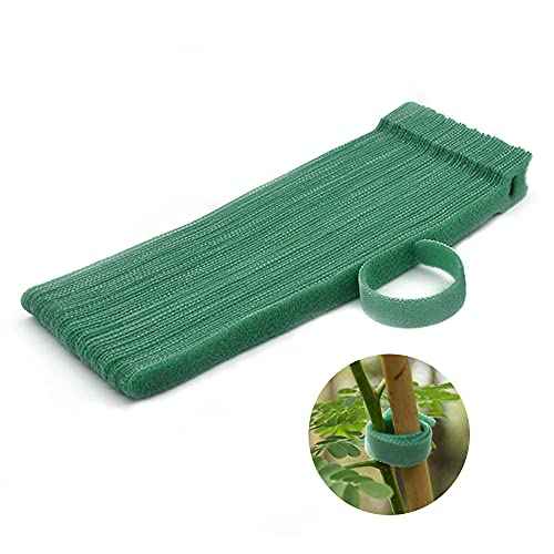 Garden Hook£¦Loop Plant Cable Ties, Multi-functional Ties, Adjustable Garden Nylon Ties for Supporting Plant and Vines(50 Pcs, 8 Inch, Green)