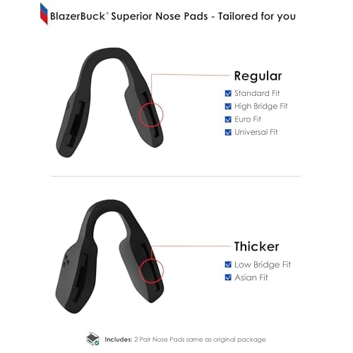 BLAZERBUCK Replacement Nose Piece Nose Pads for Oakley Activate OX8173 Eyeglasses