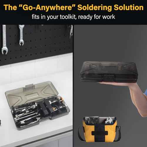 Magnetic Helping Hands Clamp Metal, Adjustable Third Hand Soldering Holder Stand For Small Electronics, Hobby DIY, Craft, PCB Repair, Precise Work, Exclusive Dual-Head Ultra-Grip (Yellowblack, long)